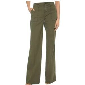 NWT ..J.Brand Drea Khaki Green Flare Leg Pants...Size 24